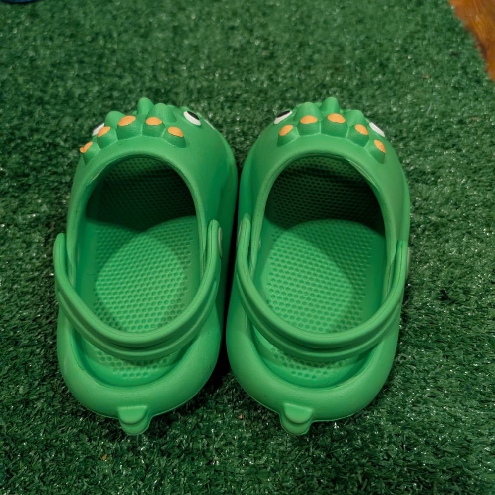 Green Dinosaur Kids Shoes